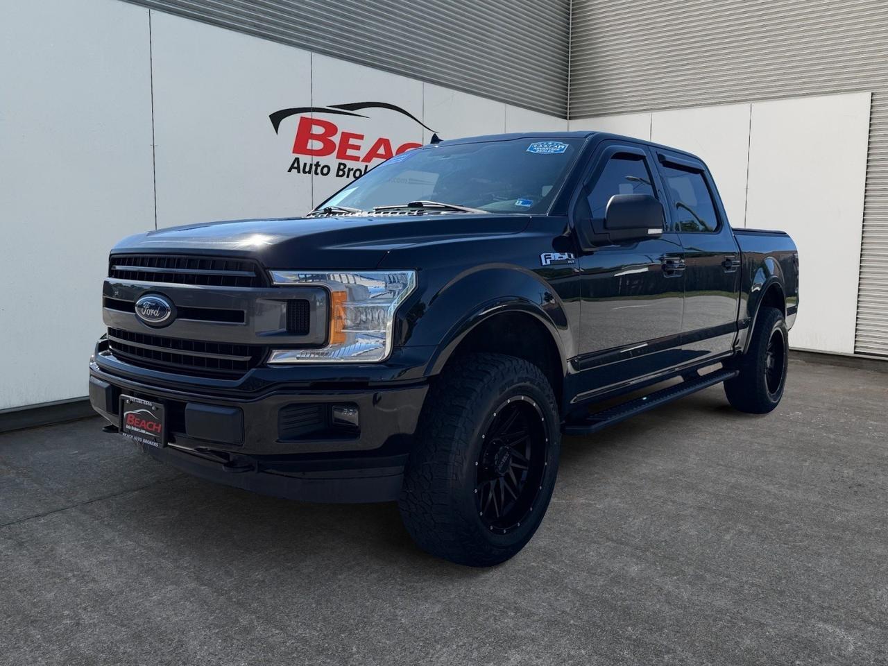 2018 Ford F-150 XLT, HEATED SEATS, BLUETOOTH, BED LINER, TONNEAU COVER, TOW PACKAGE, RUNNING BOARDS, POWER SLIDING REAR WINDOW, BACKUP CAMERA, POWER MIRRORS, MOONROOF, CLEAN CARFAX!