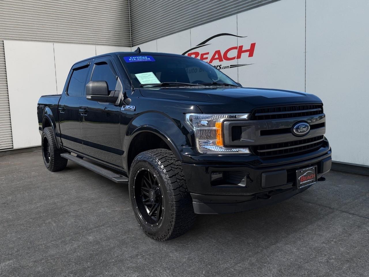 2018 Ford F-150 XLT, HEATED SEATS, BLUETOOTH, BED LINER, TONNEAU COVER, TOW PACKAGE, RUNNING BOARDS, POWER SLIDING REAR WINDOW, BACKUP CAMERA, POWER MIRRORS, MOONROOF, CLEAN CARFAX!
