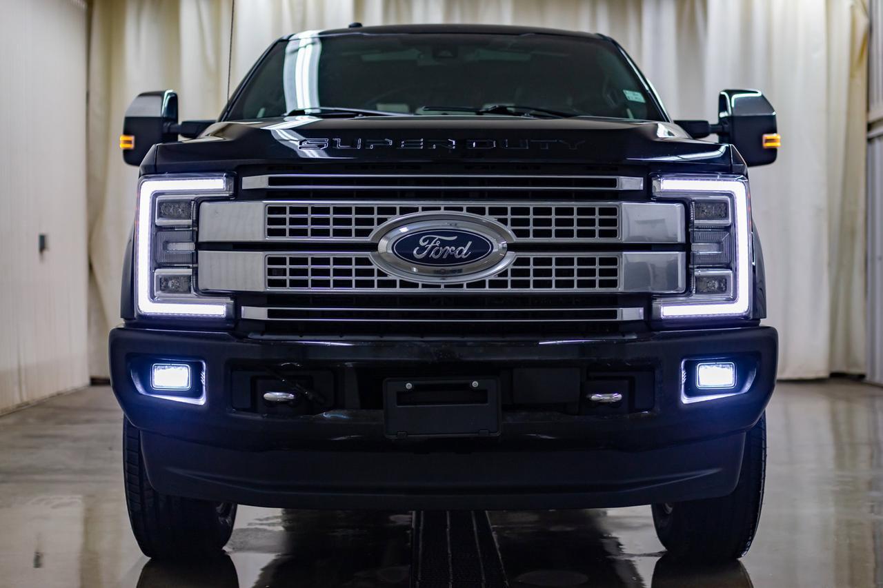 2018 Ford F-350 4x4 Crew Cab Platinum FX4 Diesel Leather Roof Nav Red Deer AB