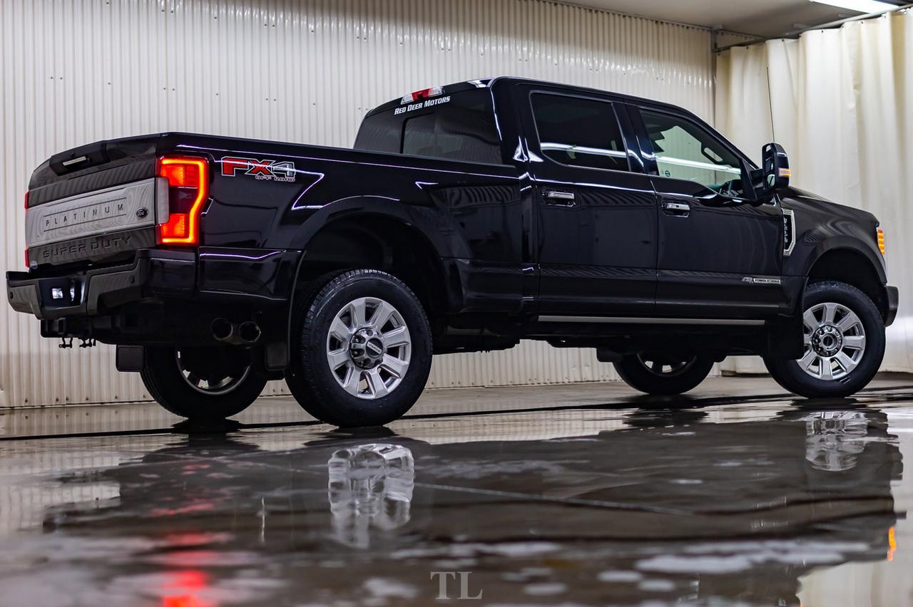 2018 Ford F-350 4x4 Crew Cab Platinum FX4 Diesel Leather Roof Nav Red Deer AB