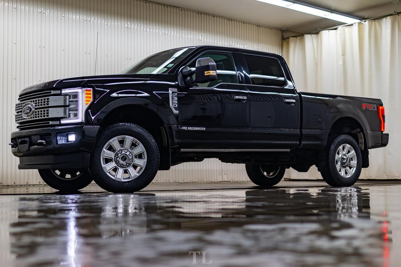 2018 Ford F-350 4x4 Crew Cab Platinum FX4 Diesel Leather Roof Nav Red Deer AB