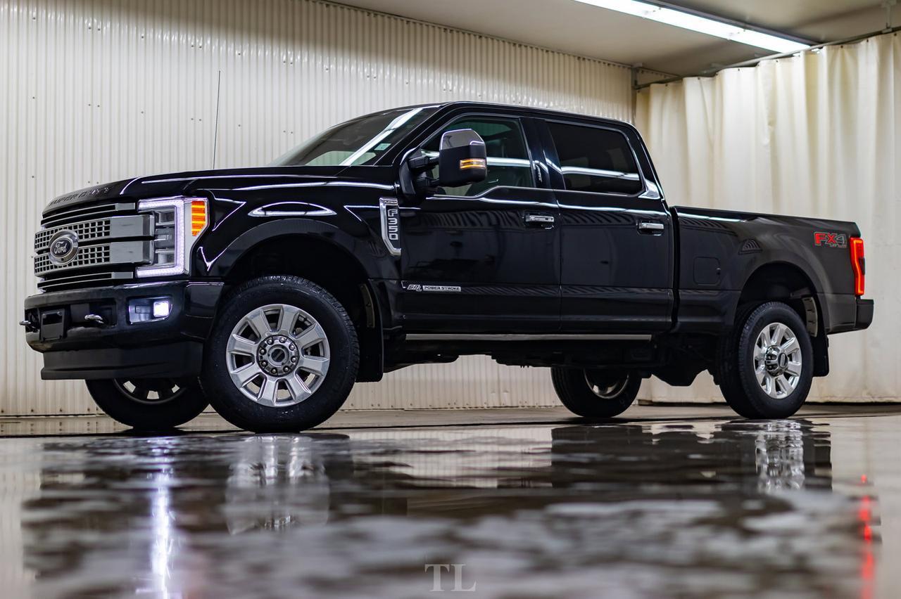 2018 Ford F-350 4x4 Crew Cab Platinum FX4 Diesel Leather Roof Nav Red Deer AB
