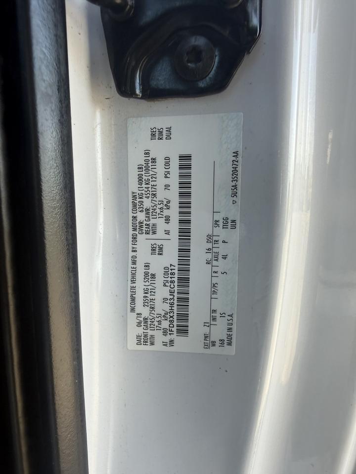 2018 Ford F-350 DRW 4x4 Utility w/ 3203 Auto Crane XL Collinsville OK