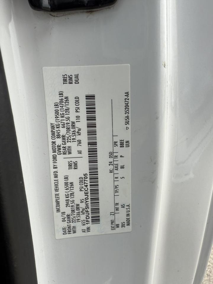 2018 Ford F-550 4x4 V10 18' Flatbed XL Collinsville OK