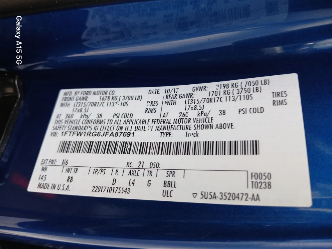2018 Ford F150 SuperCrew Cab Raptor Pickup 4D 5 1/2 ft Maitland FL