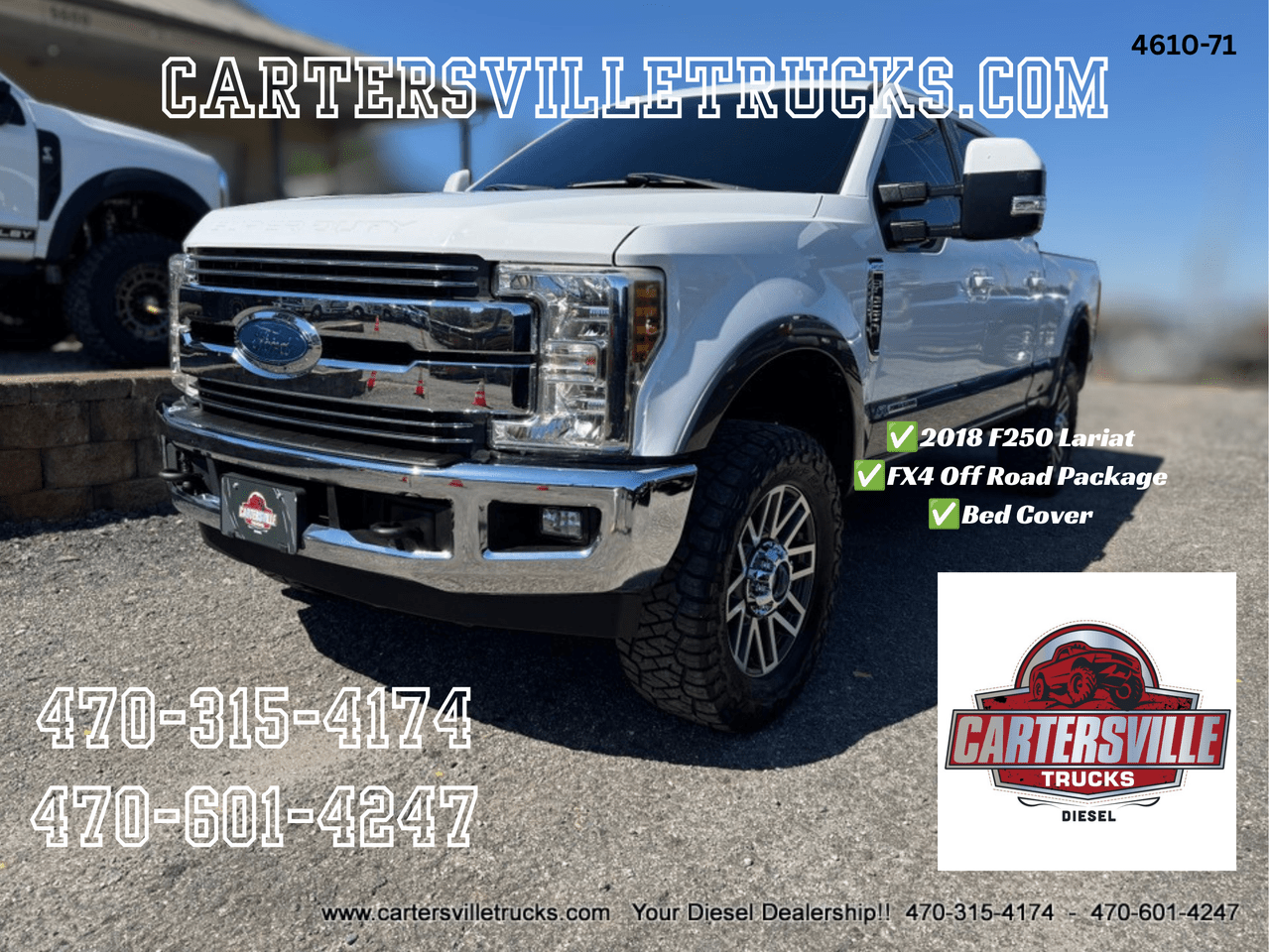 2018 Ford F250sd Lariat FX4 - CHROME PKG