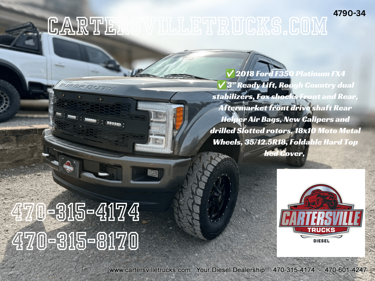 2018 Ford F350SD Platinum FX4 - ULTIMATE - ULTIMATE - ADAS - ULT TOW CAM