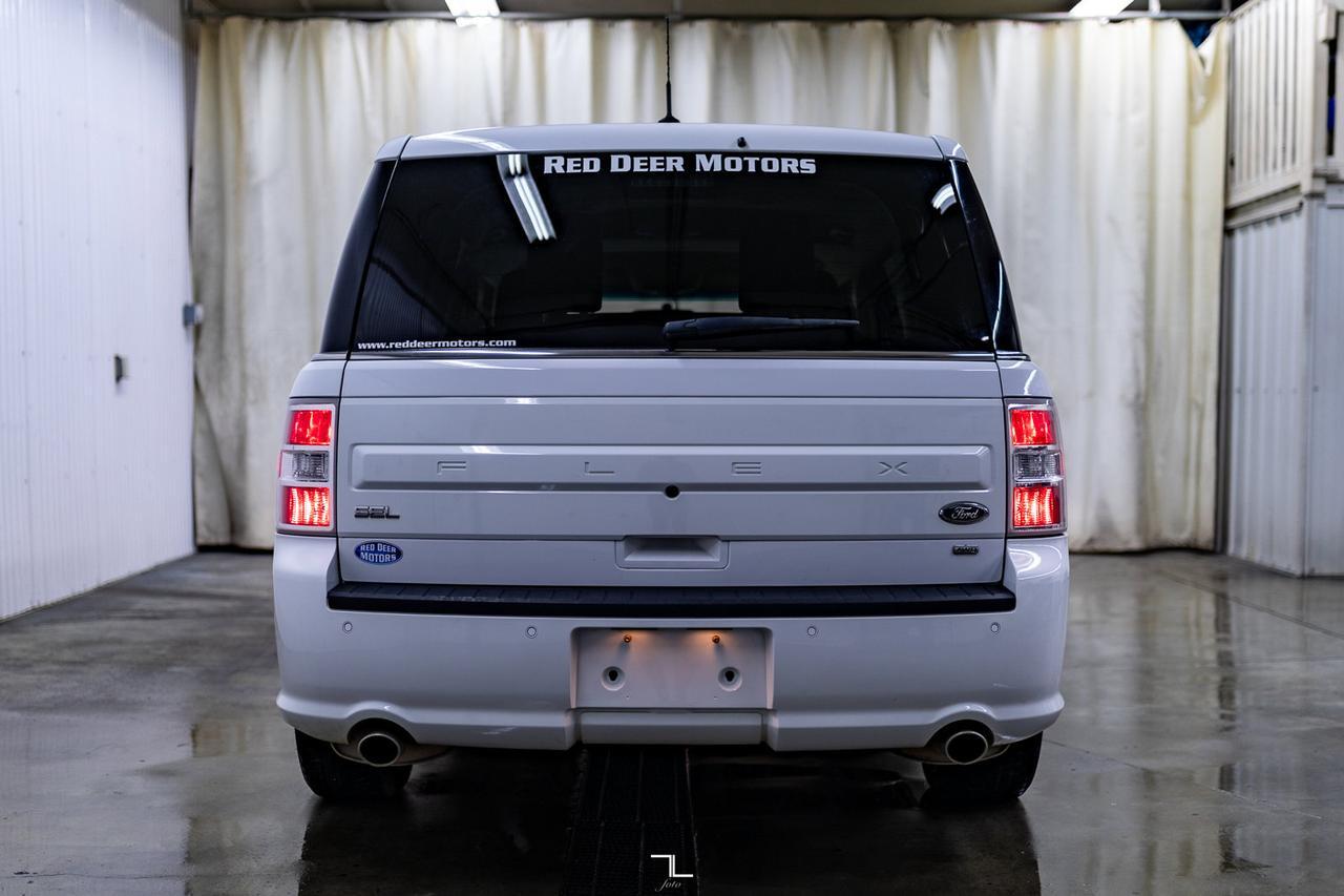2018 Ford Flex AWD SEL BCam HSeat Power Liftgate Red Deer AB