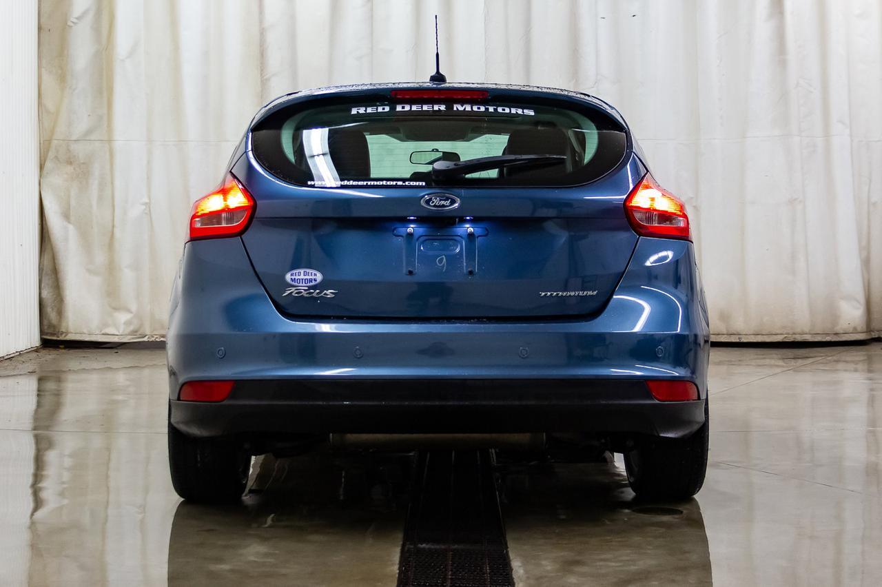 2018 Ford Focus Titanium Hatchback Leather Roof BCam Red Deer AB