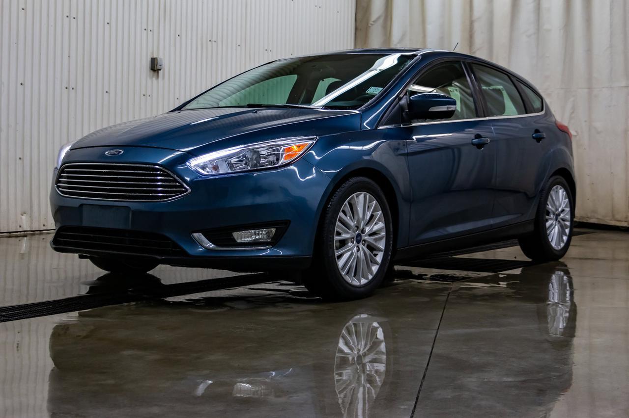 2018 Ford Focus Titanium Hatchback Leather Roof BCam Red Deer AB