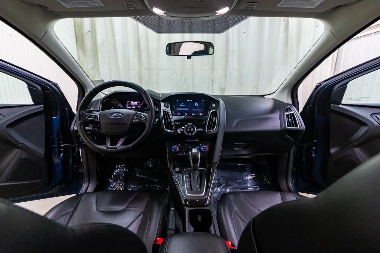 2018 Ford Focus Titanium Hatchback Leather Roof BCam Red Deer AB