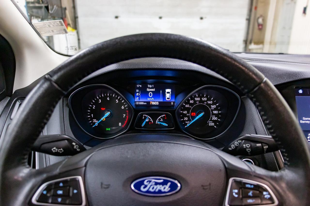 2018 Ford Focus Titanium Hatchback Leather Roof BCam Red Deer AB