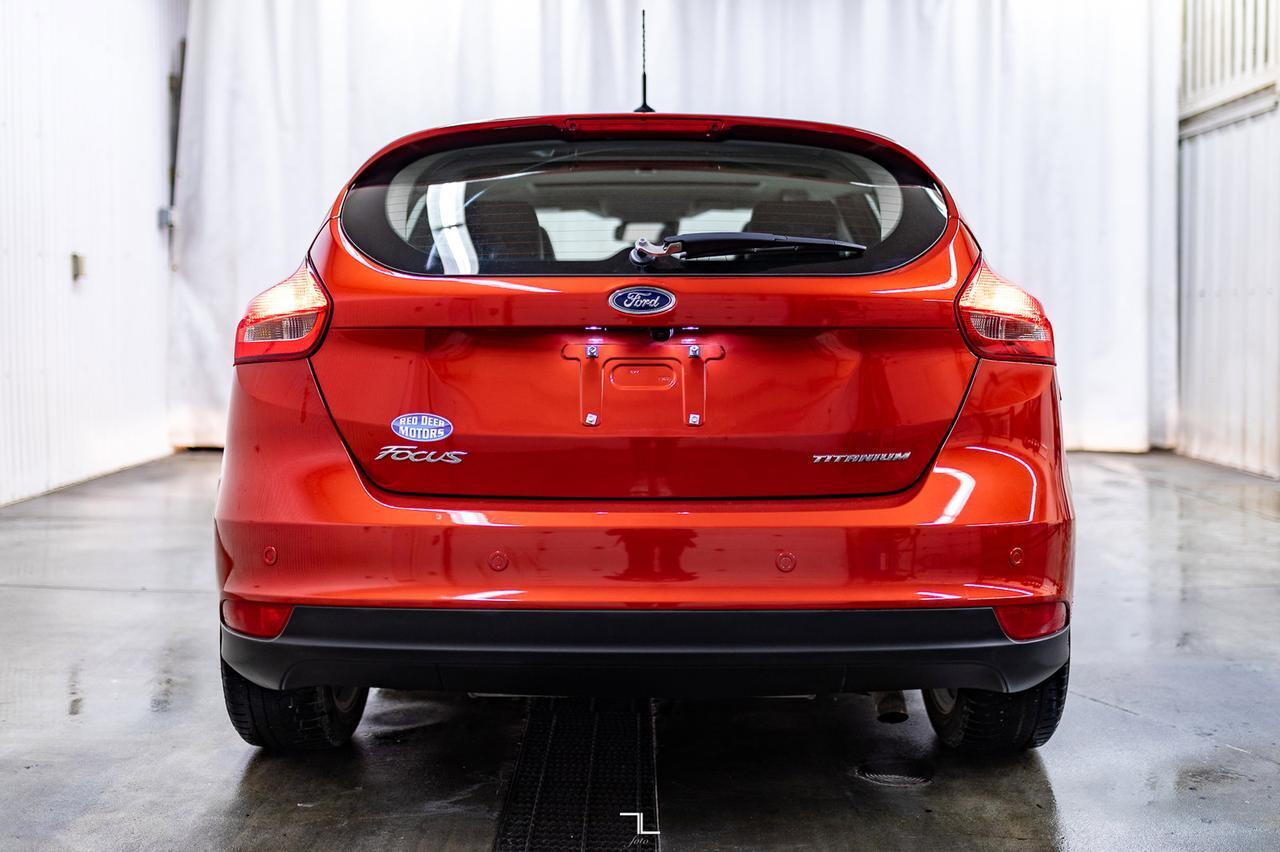 2018 Ford Focus Titanium Hatchback Leather Roof Nav Red Deer AB