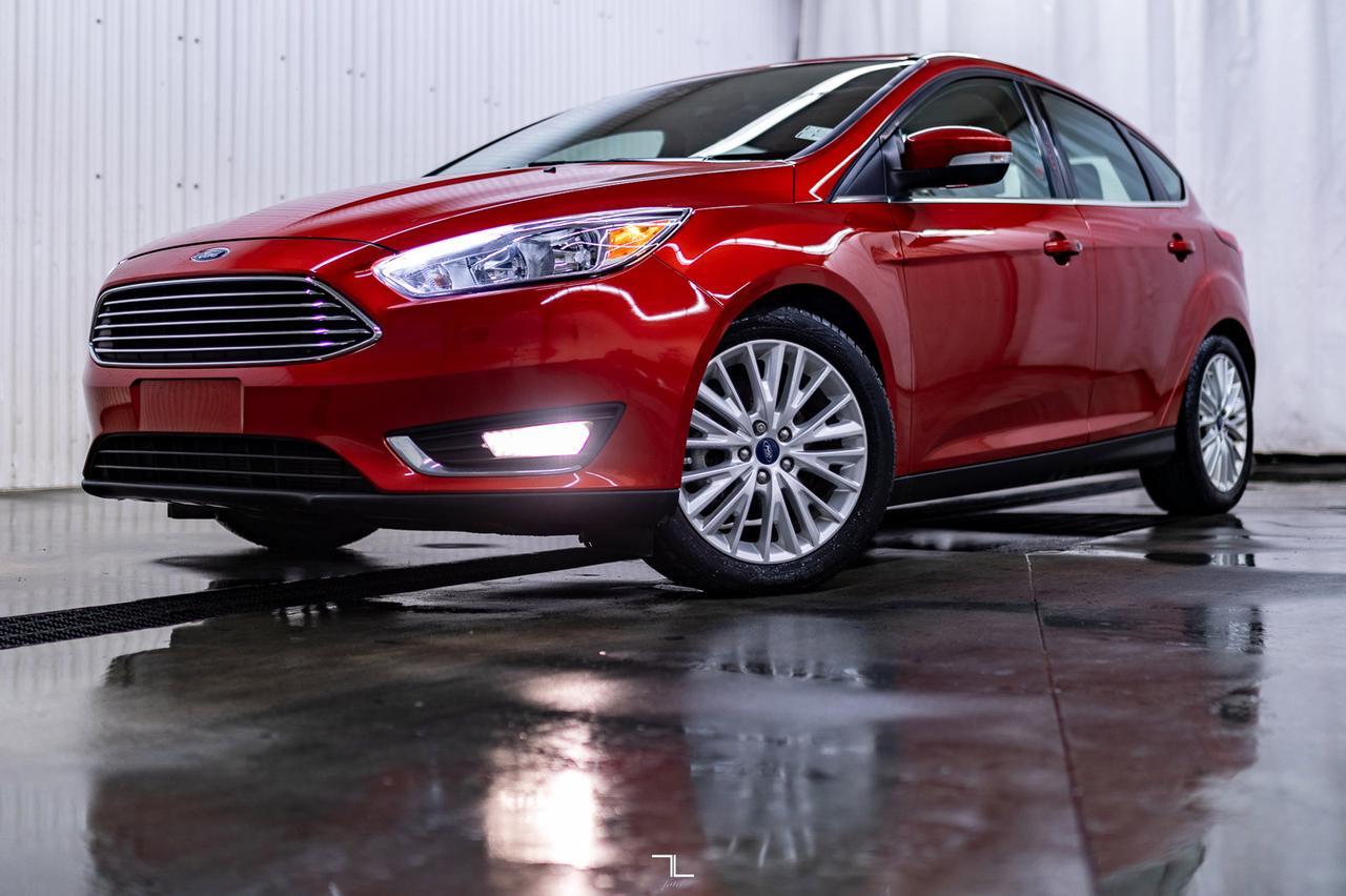 2018 Ford Focus Titanium Hatchback Leather Roof Nav Red Deer AB