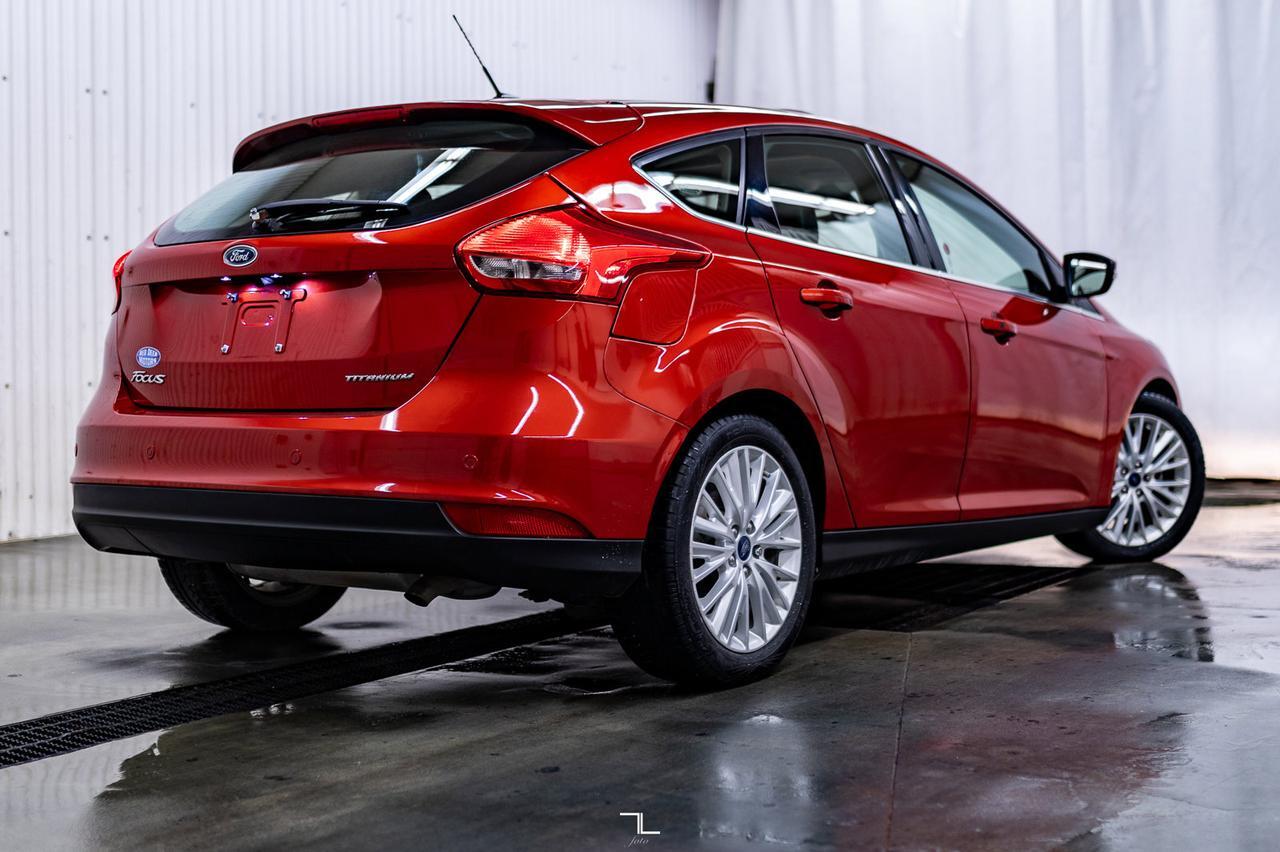 2018 Ford Focus Titanium Hatchback Leather Roof Nav Red Deer AB