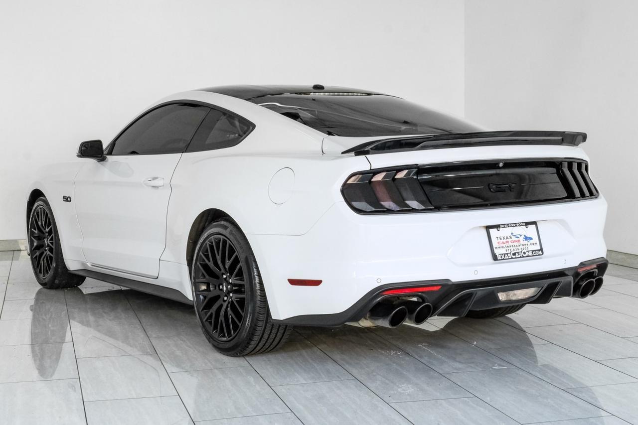 2018 Ford Mustang GT AUTOMATIC BLACK ACCENT PKG LEATHER SEATS REAR CAMERA KEYLESS START HOOD VENTS Carrollton TX