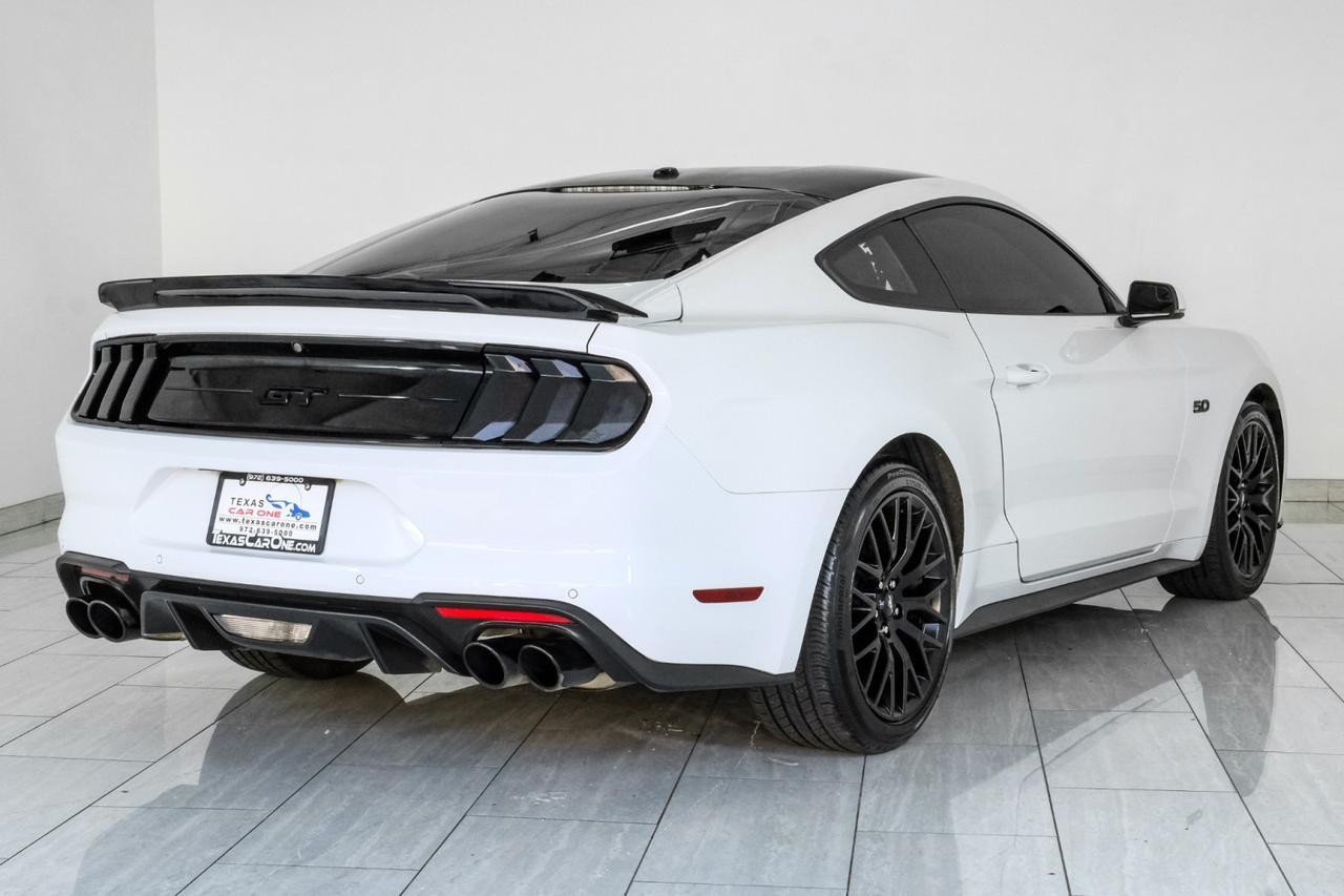 2018 Ford Mustang GT AUTOMATIC BLACK ACCENT PKG LEATHER SEATS REAR CAMERA KEYLESS START HOOD VENTS Carrollton TX