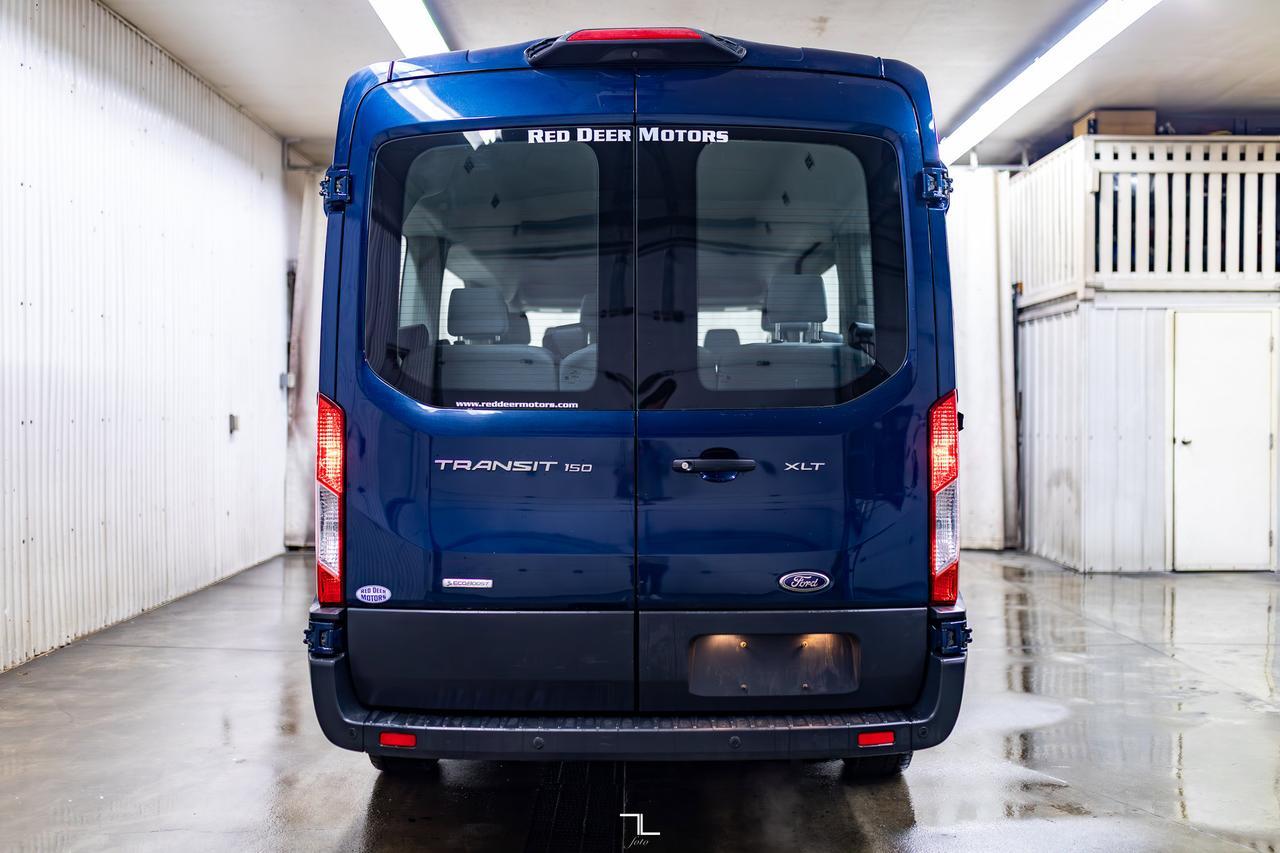 2018 Ford Transit T-150 XLT Med Roof 10 Passenger BCam Red Deer AB