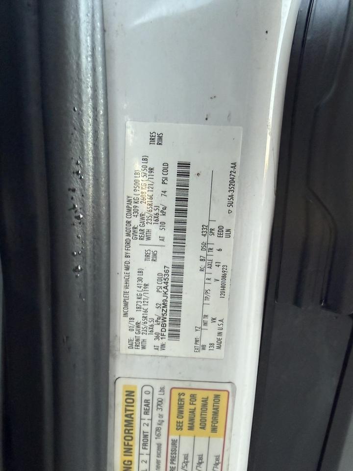 2018 Ford Transit T-350 KUV Utility Collinsville OK