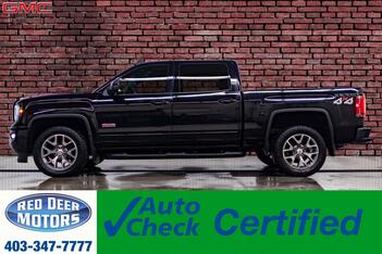 2018_GMC_Sierra 1500_4x4 Crew Cab SLT All Terrain Leather Roof BCam_ Red Deer AB