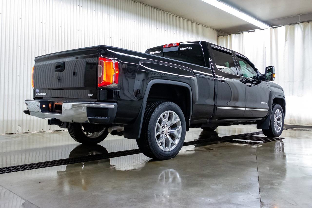 2018 GMC Sierra 1500 4x4 Crew Cab SLT LWB Leather Roof Nav Red Deer AB