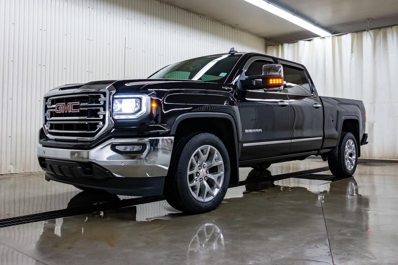 2018 GMC Sierra 1500 4x4 Crew Cab SLT LWB Leather Roof Nav Red Deer AB