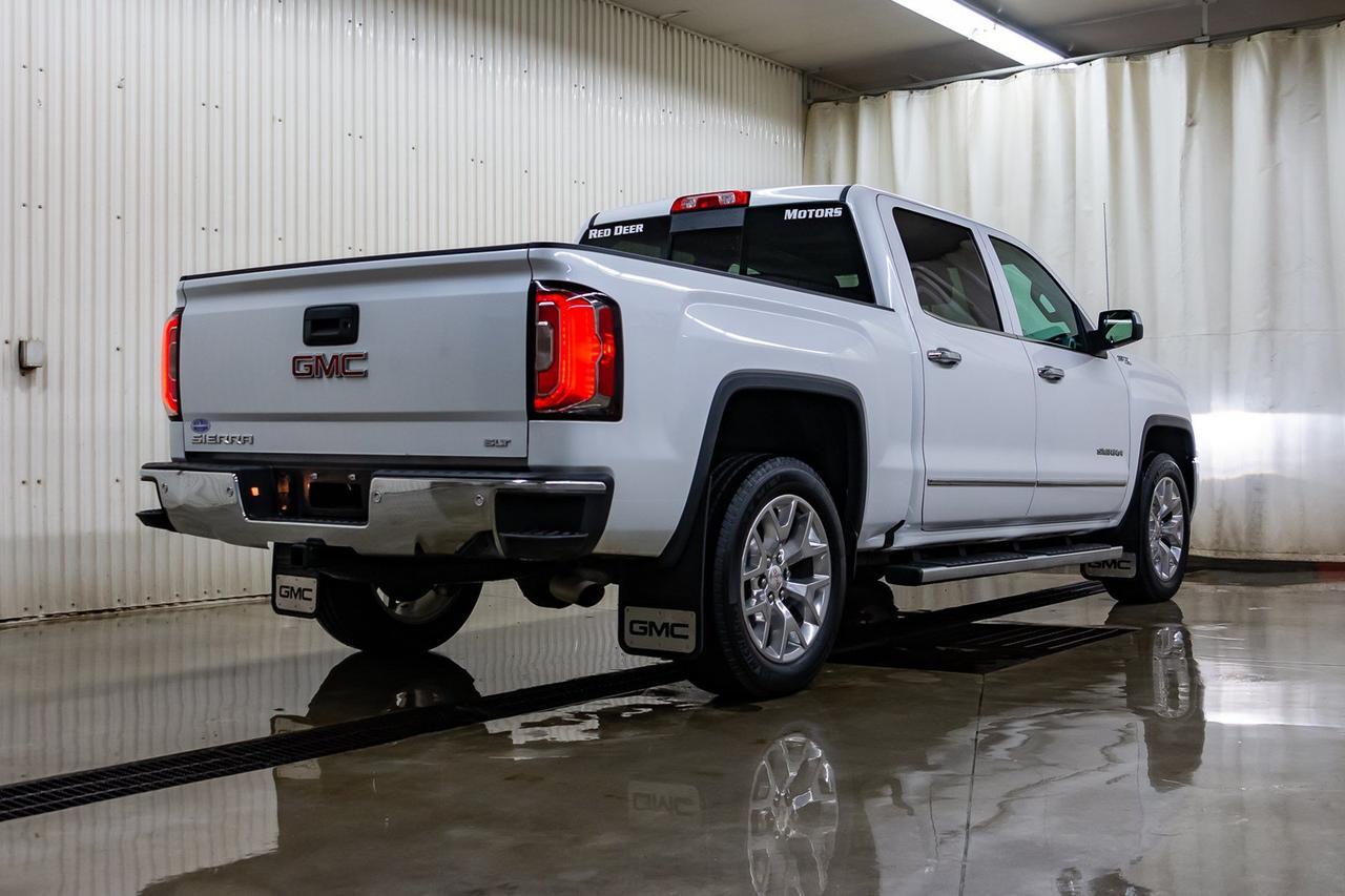 2018 GMC Sierra 1500 4x4 Crew Cab SLT Leather Roof BCam Red Deer AB