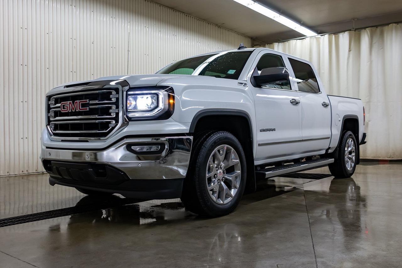 2018 GMC Sierra 1500 4x4 Crew Cab SLT Leather Roof BCam Red Deer AB