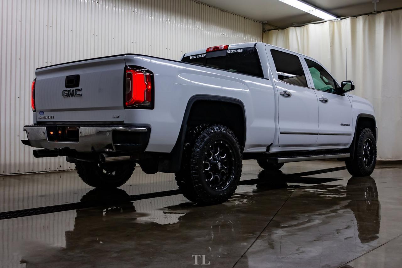 2018 GMC Sierra 1500 4x4 Crew Cab SLT Level Kit Leather Roof Nav Red Deer AB