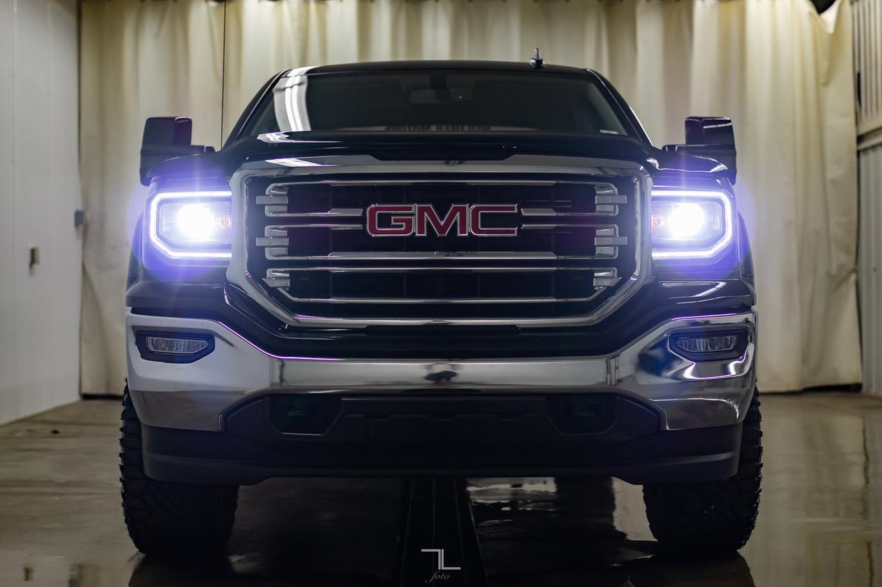 2018 GMC Sierra 1500 4x4 Crew Cab SLT Z71 Leather Roof 4" Lift Kit Red Deer AB