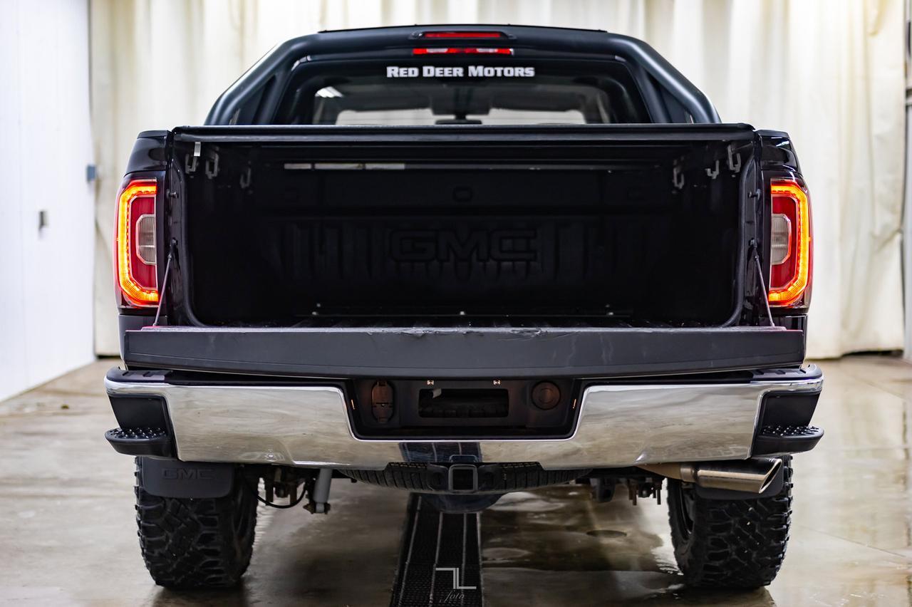 2018 GMC Sierra 1500 4x4 Crew Cab SLT Z71 Leather Roof 4" Lift Kit Red Deer AB