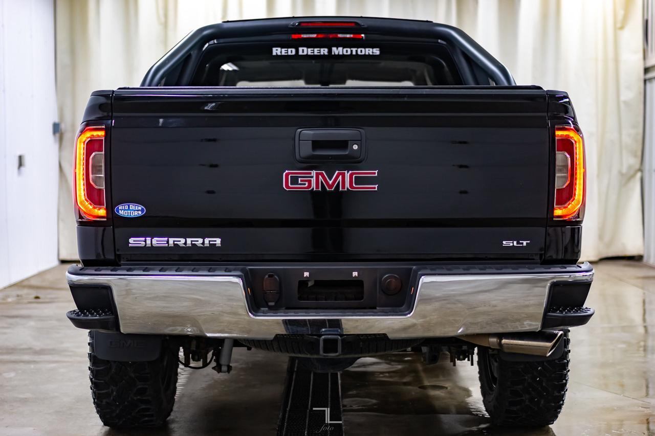 2018 GMC Sierra 1500 4x4 Crew Cab SLT Z71 Leather Roof 4" Lift Kit Red Deer AB