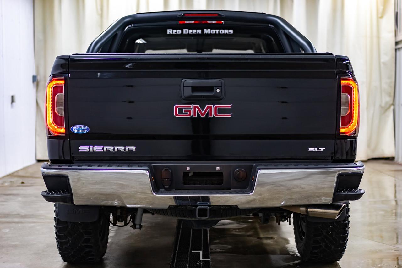 2018 GMC Sierra 1500 4x4 Crew Cab SLT Z71 Leather Roof 4" Lift Kit Red Deer AB