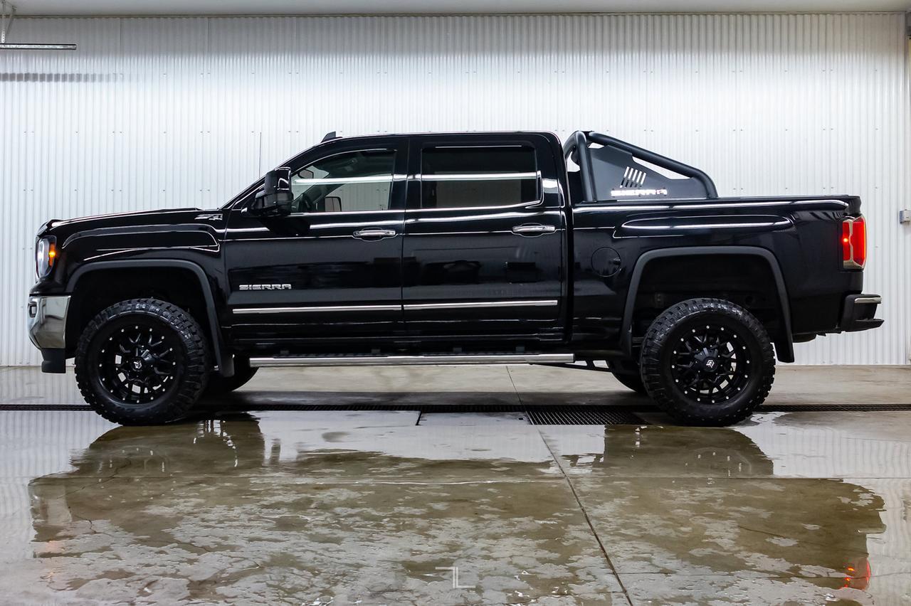 2018 GMC Sierra 1500 4x4 Crew Cab SLT Z71 Leather Roof 4" Lift Kit Red Deer AB