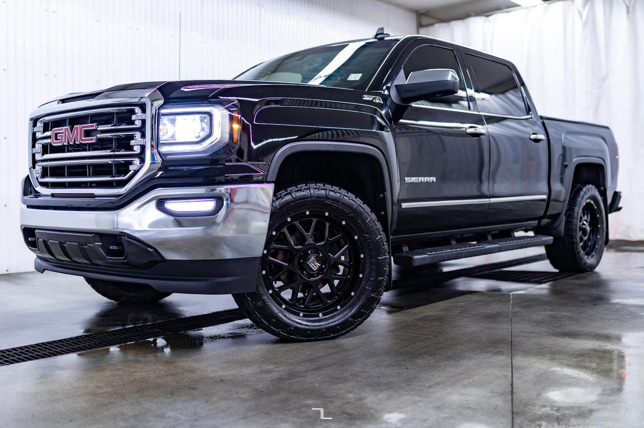 2018 GMC Sierra 1500 4x4 Crew Cab SLT Z71 Leather Roof BCam Red Deer AB