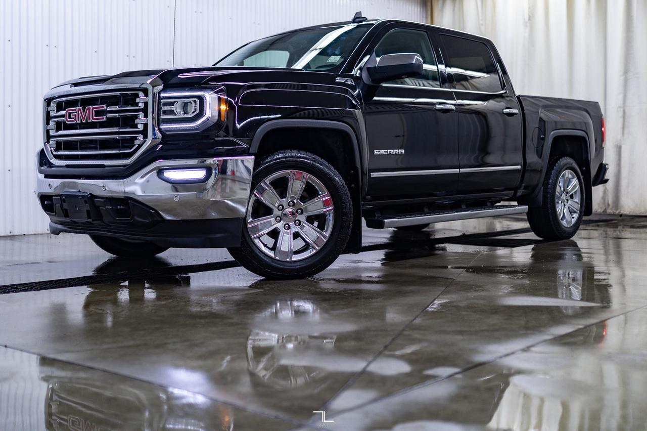2018 GMC Sierra 1500 4x4 Crew Cab SLT Z71 Leather Roof Nav Red Deer AB