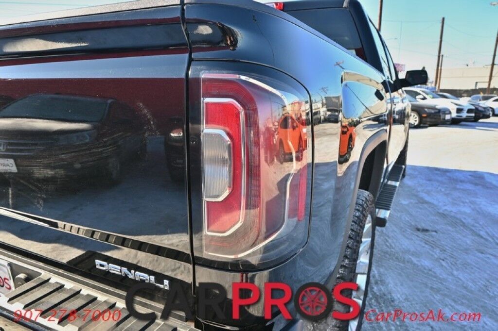 2018 GMC Sierra 1500 Denali - 6.2L V8 - 4X4 - Crew Cab - Heated & Cooled Leather Seats - Heated Steering Wheel - Bose Premium Speakers - Sunroof - Navigation - Running Boards - Backup Camera - Tow Package - 22in Premium Wheels - 1 Owner Anchorage AK
