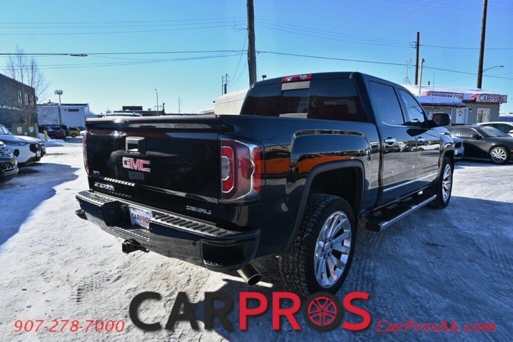2018 GMC Sierra 1500 Denali - 6.2L V8 - 4X4 - Crew Cab - Heated & Cooled Leather Seats - Heated Steering Wheel - Bose Premium Speakers - Sunroof - Navigation - Running Boards - Backup Camera - Tow Package - 22in Premium Wheels - 1 Owner Anchorage AK
