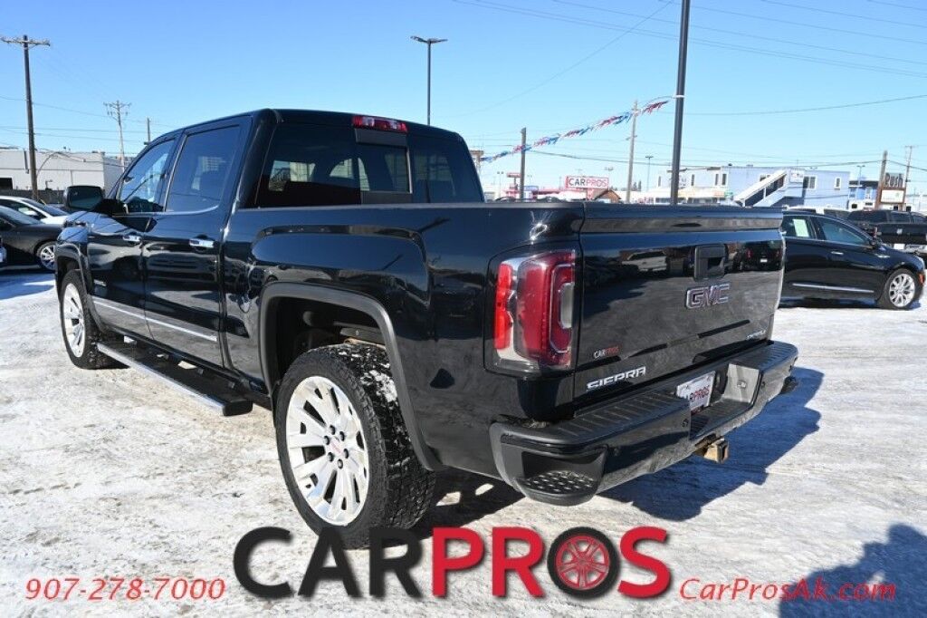 2018 GMC Sierra 1500 Denali - 6.2L V8 - 4X4 - Crew Cab - Heated & Cooled Leather Seats - Heated Steering Wheel - Bose Premium Speakers - Sunroof - Navigation - Running Boards - Backup Camera - Tow Package - 22in Premium Wheels - 1 Owner Anchorage AK