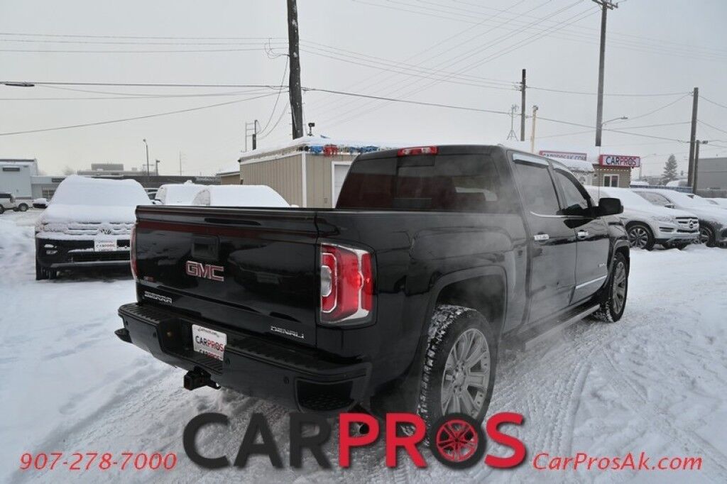 2018 GMC Sierra 1500 Denali - 6.2L V8 - Ultimate Pkg - 4X4 - Crew Cab - Heated/Cooled Leather Seats - Heated Steering Wheel - Bose Sounds System - Backup Camera - Navigation - Bluetooth - Sunroof - Bedliner - Brake Controller - Tow Pkg - 1 Owner Anchorage AK