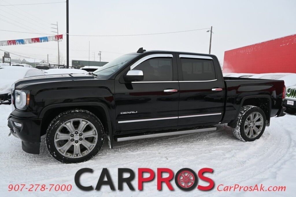 2018 GMC Sierra 1500 Denali - 6.2L V8 - Ultimate Pkg - 4X4 - Crew Cab - Heated/Cooled Leather Seats - Heated Steering Wheel - Bose Sounds System - Backup Camera - Navigation - Bluetooth - Sunroof - Bedliner - Brake Controller - Tow Pkg - 1 Owner