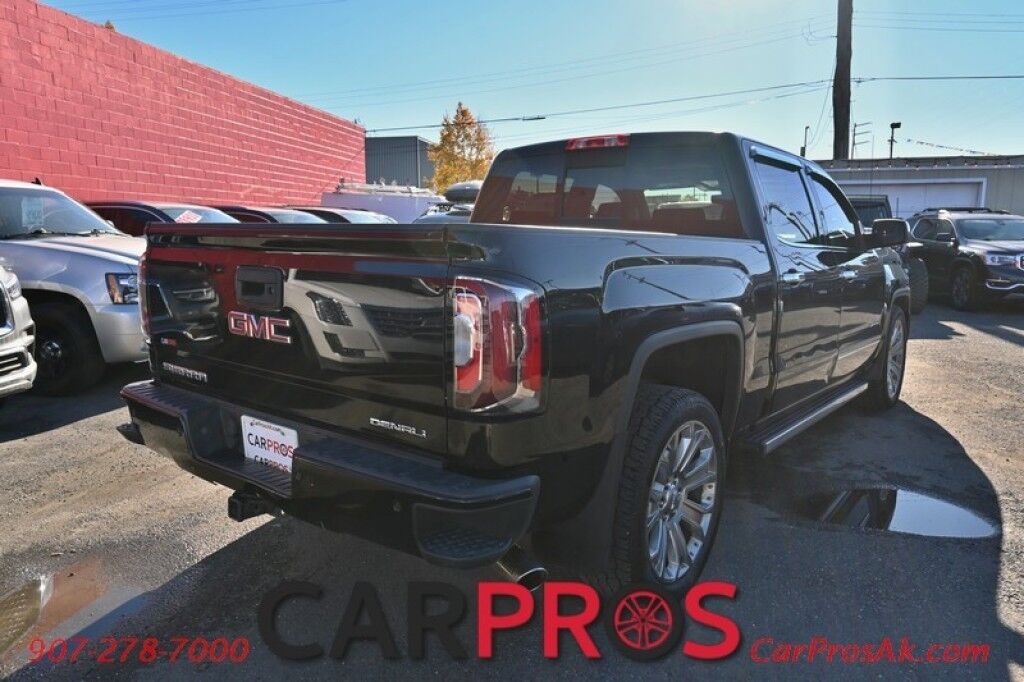 2018 GMC Sierra 1500 Denali - 6.2L V8 - Ultimate Pkg - 4X4 - Crew Cab - Heated/Cooled Leather Seats - Heated Steering Wheel - Bose Sounds System - Backup Camera - Navigation - Bluetooth - Sunroof - Bedliner - Brake Controller - Tow Pkg - 1 Owner Anchorage AK