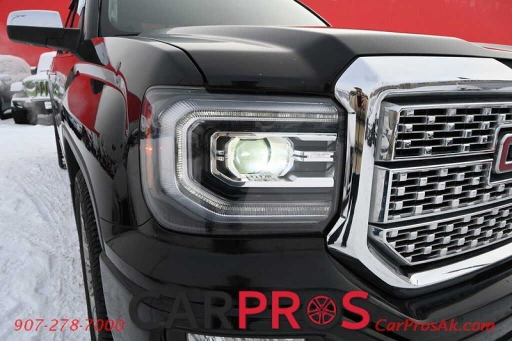 2018 GMC Sierra 1500 Denali - 6.2L V8 - Ultimate Pkg - 4X4 - Crew Cab - Heated/Cooled Leather Seats - Heated Steering Wheel - Bose Sounds System - Backup Camera - Navigation - Bluetooth - Sunroof - Bedliner - Brake Controller - Tow Pkg - 1 Owner Anchorage AK