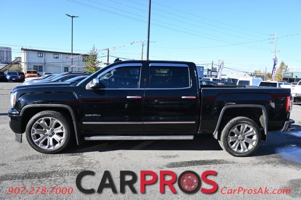 2018 GMC Sierra 1500 Denali - 6.2L V8 - Ultimate Pkg - 4X4 - Crew Cab - Heated/Cooled Leather Seats - Heated Steering Wheel - Bose Sounds System - Backup Camera - Navigation - Bluetooth - Sunroof - Bedliner - Brake Controller - Tow Pkg - 1 Owner Anchorage AK