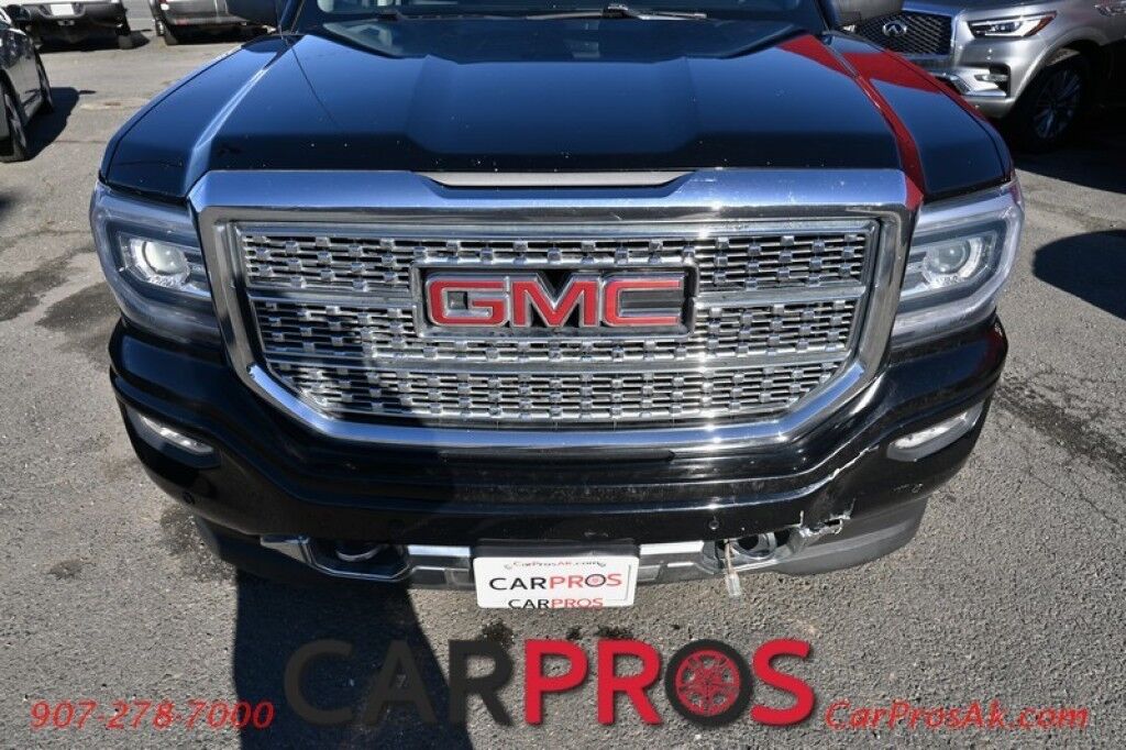 2018 GMC Sierra 1500 Denali - 6.2L V8 - Ultimate Pkg - 4X4 - Crew Cab - Heated/Cooled Leather Seats - Heated Steering Wheel - Bose Sounds System - Backup Camera - Navigation - Bluetooth - Sunroof - Bedliner - Brake Controller - Tow Pkg - 1 Owner Anchorage AK
