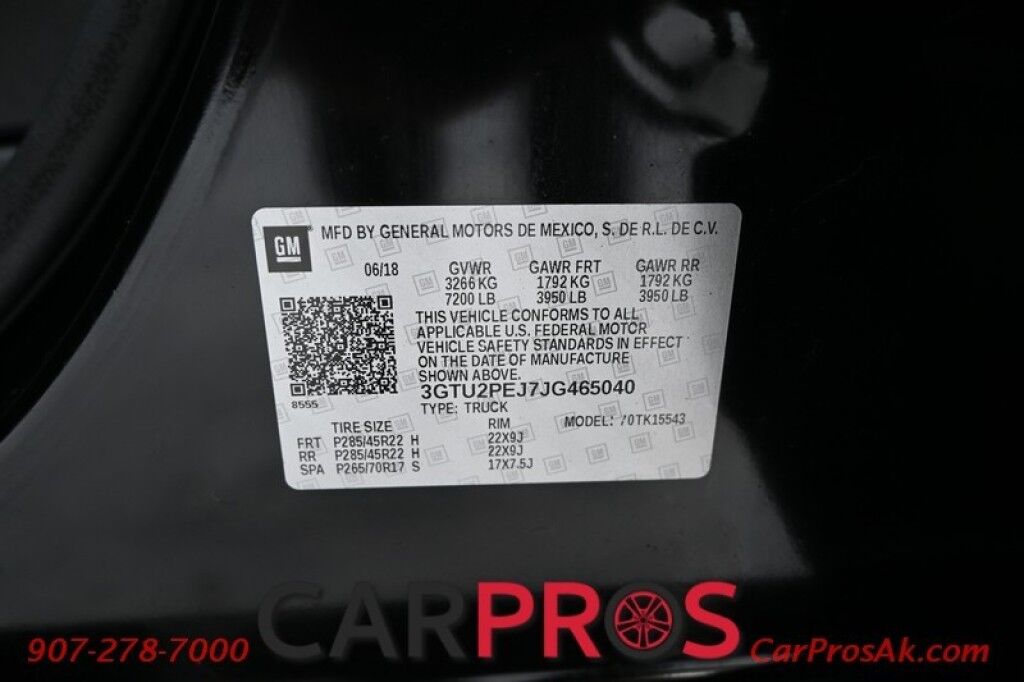 2018 GMC Sierra 1500 Denali - 6.2L V8 - Ultimate Pkg - 4X4 - Crew Cab - Heated/Cooled Leather Seats - Heated Steering Wheel - Bose Sounds System - Backup Camera - Navigation - Bluetooth - Sunroof - Bedliner - Brake Controller - Tow Pkg - 1 Owner Anchorage AK