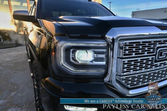 2018 GMC Sierra 1500 Denali / 4X4 / Crew Cab / 6.2L V8 / AutoStart / Heated & Cooled Leather Seats / Heated Steering Wheel / Sunroof / Navigation / Bose Speakers / Lane Departure & Forward Collision Alert / Bed Liner / Tow Pkg Anchorage AK 2018 GMC Sierra 1500 Denali / 4X4 / Crew Cab / 6.2L V8 / AutoStart / Heated & Cooled Leather Seats / Heated Steering Wheel / Sunroof / Navigation / Bose Speakers / Lane Departure & Forward Collision Alert / Bed Liner / Tow Pkg Anchorage AK