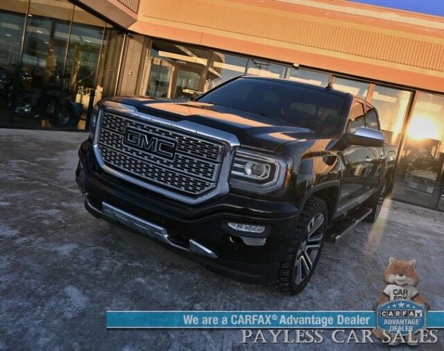 2018 GMC Sierra 1500 Denali / 4X4 / Crew Cab / 6.2L V8 / AutoStart / Heated & Cooled Leather Seats / Heated Steering Wheel / Sunroof / Navigation / Bose Speakers / Lane Departure & Forward Collision Alert / Bed Liner / Tow Pkg Anchorage AK 2018 GMC Sierra 1500 Denali / 4X4 / Crew Cab / 6.2L V8 / AutoStart / Heated & Cooled Leather Seats / Heated Steering Wheel / Sunroof / Navigation / Bose Speakers / Lane Departure & Forward Collision Alert / Bed Liner / Tow Pkg Anchorage AK
