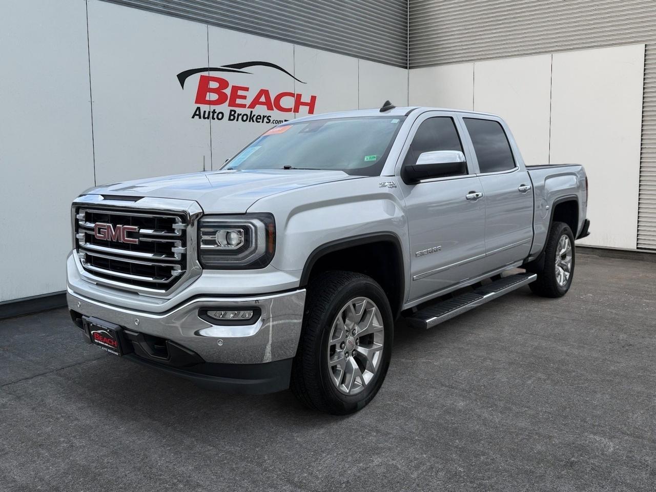 2018 GMC Sierra 1500 SLT, BLUETOOTH, WIFI, UNIVERSAL HOME REMOTE, REMOTE LOCKING TAILGATE, ADJUSTABLE PEADALS, REAR WINDOW ELECTRIC, INSIDE REARVIEW MIRROR DIMMING, V8 ENGINE, LOW MILES!