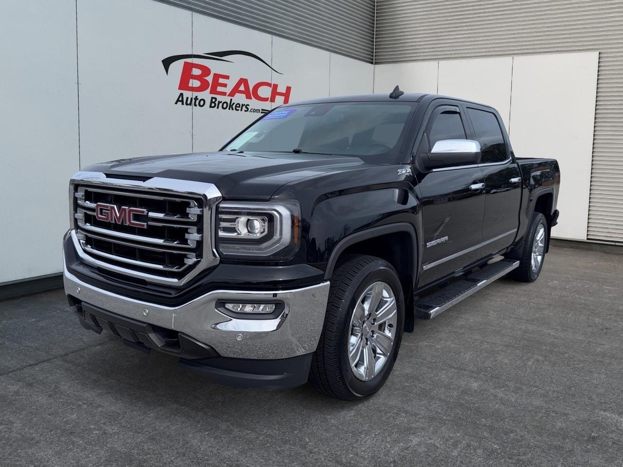2018 GMC Sierra 1500 SLT, HEATED /VENTILATED SEATS, HEATED STEERING WHEEL, UNIVERSAL GARAGE DOOR OPENER, BLUETOOTH, POWER SLIDING REAR WINDOW, RUNNING BOARDS, POWER MIRRORS, TOW PACKAGE, REAR BUMPER STEP, BED LINER, TOW HOOKS, COME AND TEST DRIVE THIS GMC SIERRA TODAY! Norfolk VA